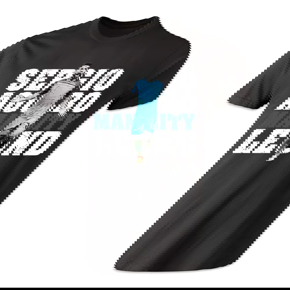 Sergio Aguero Man City Legend T-Shirt (Black)
