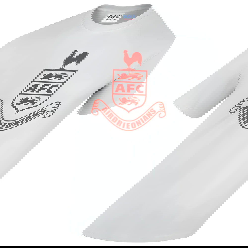 Airdrieonians Core Logo T-Shirt (White)