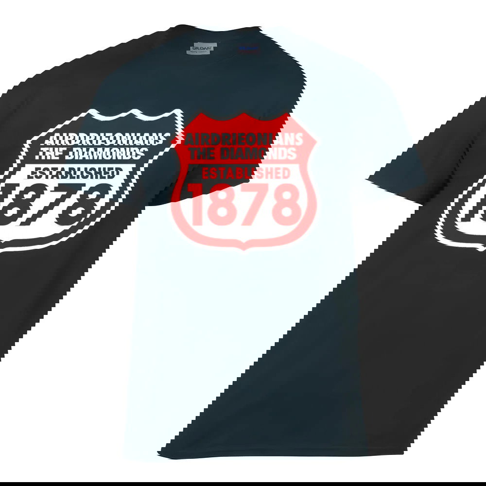 Airdrieonians Established 1878 T-Shirt (Black)