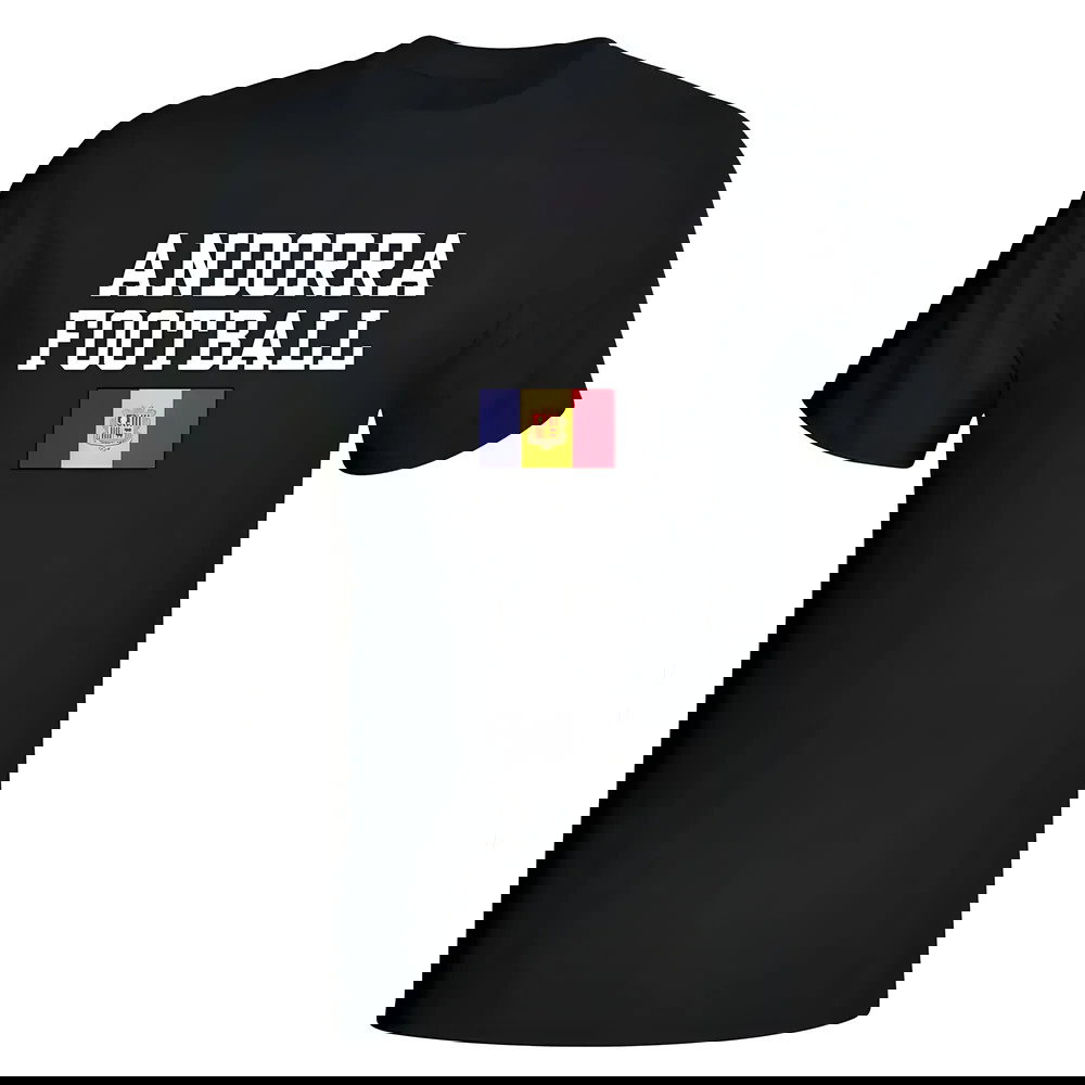 Andorra Football T-Shirt - Black