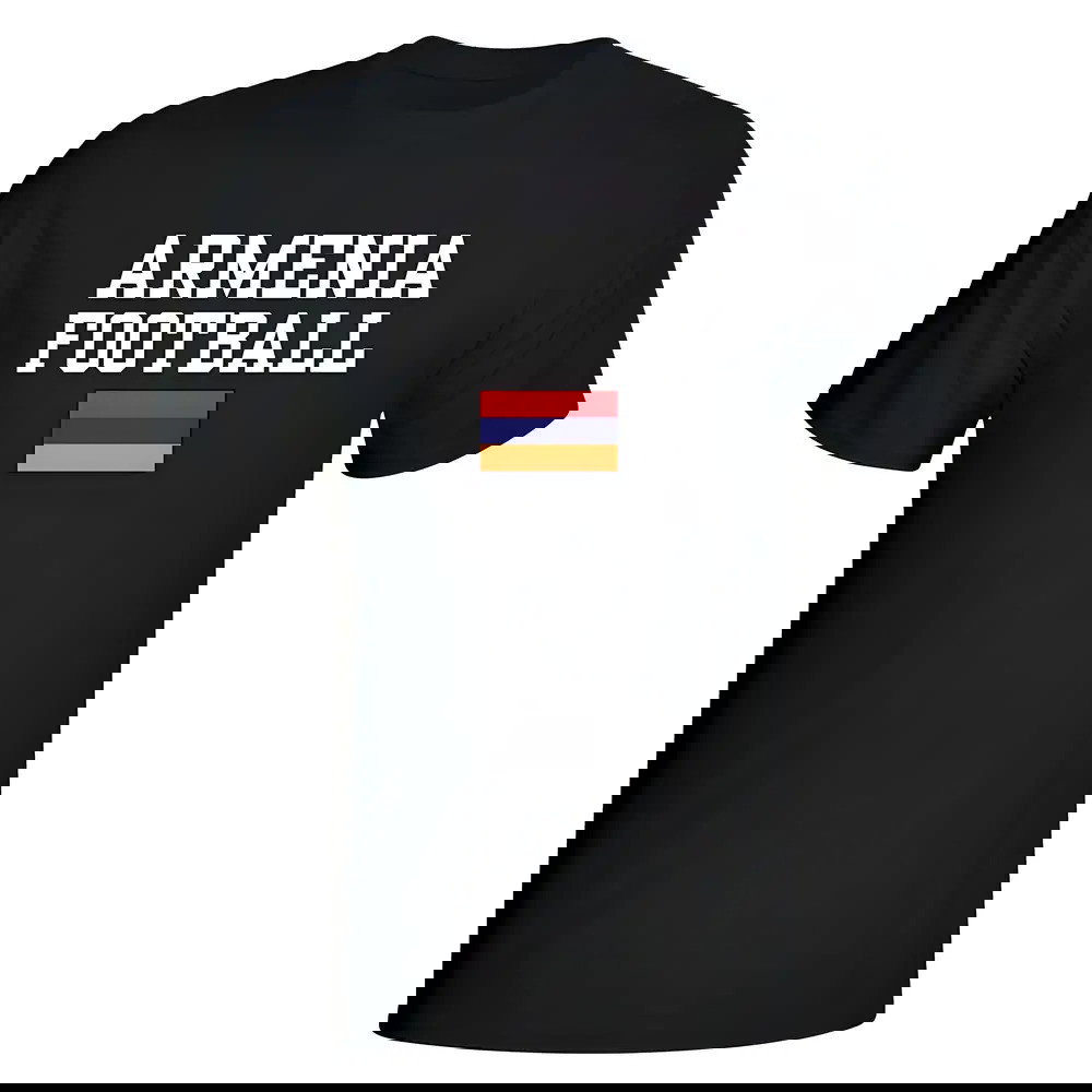 Armenia Football T-Shirt - Black
