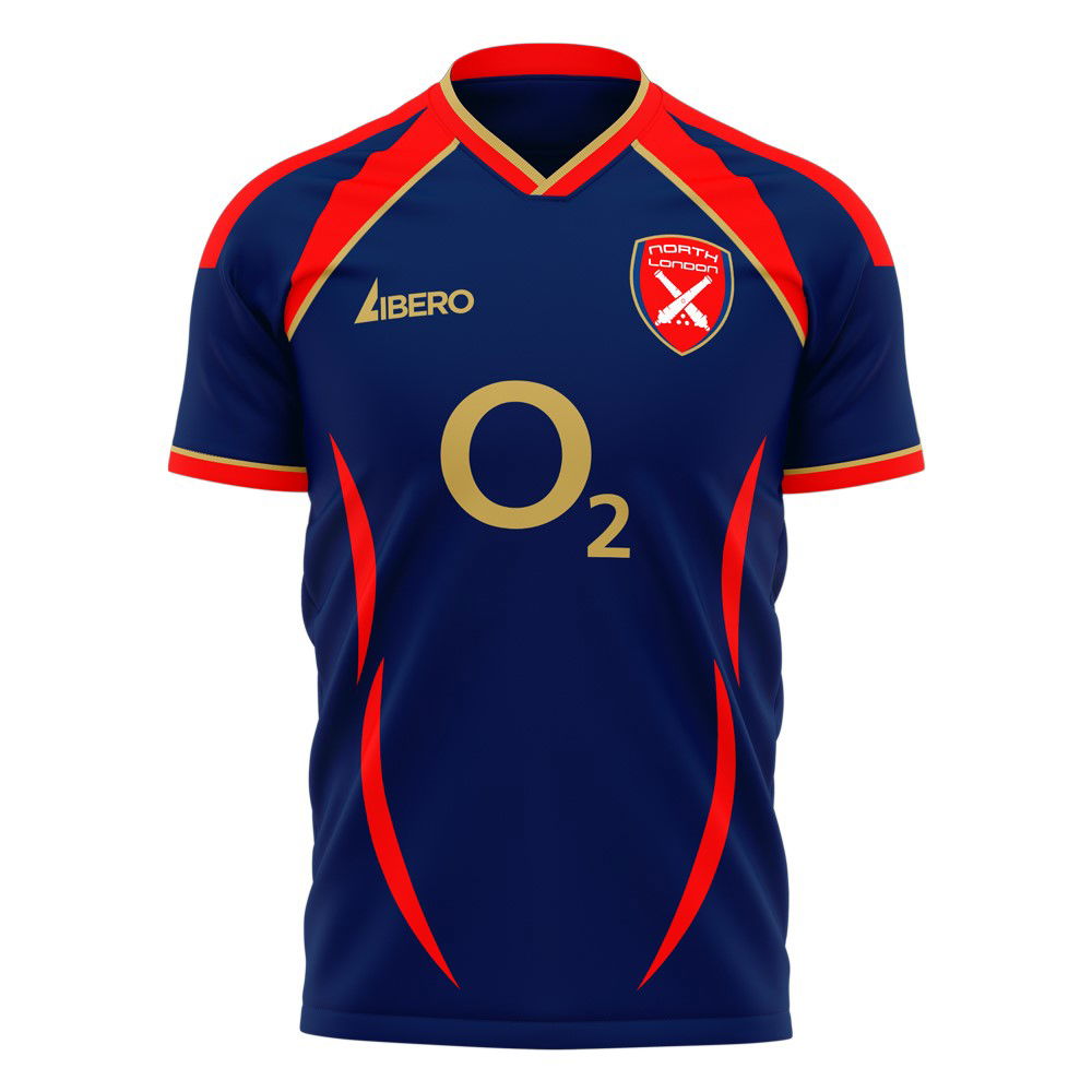North London Reds 2006 Style Away Concept Shirt (Libero) (Bergkamp 10)