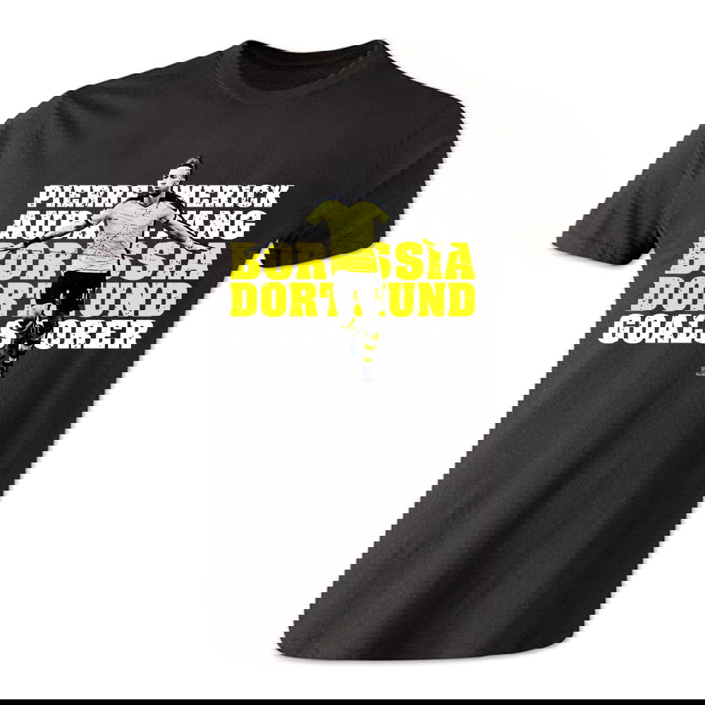 Pierre Emerick Aubameyang Dortmund Goalscorer T-Shirt (Black) - Kids