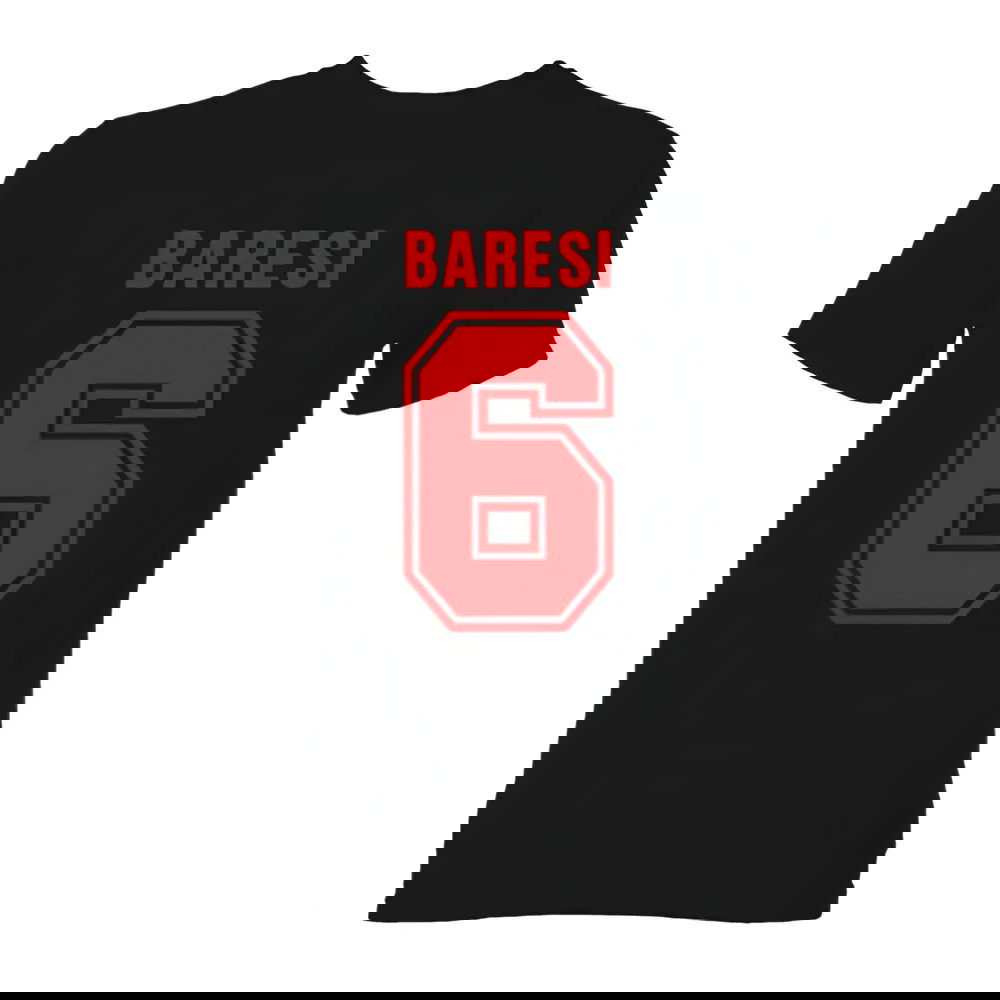 Franco Baresi AC Milan Hero T-Shirt (Black)