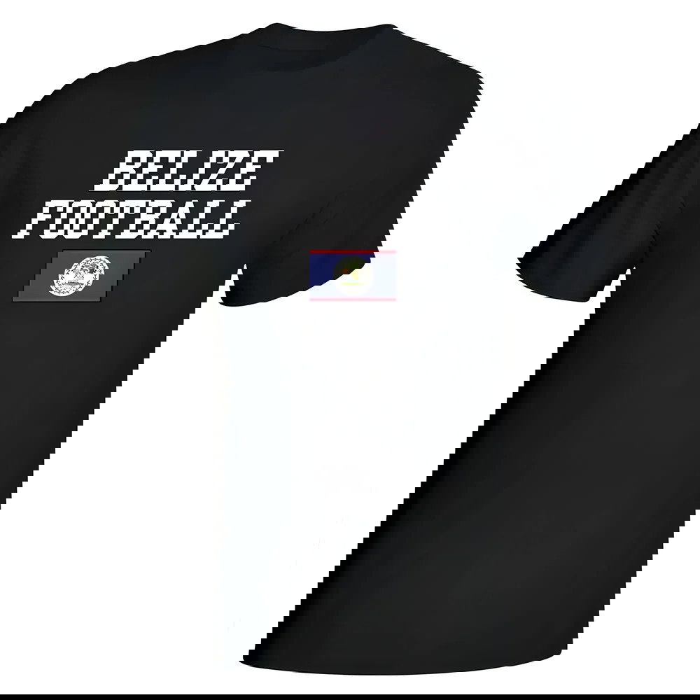 Belize Football T-Shirt - Black