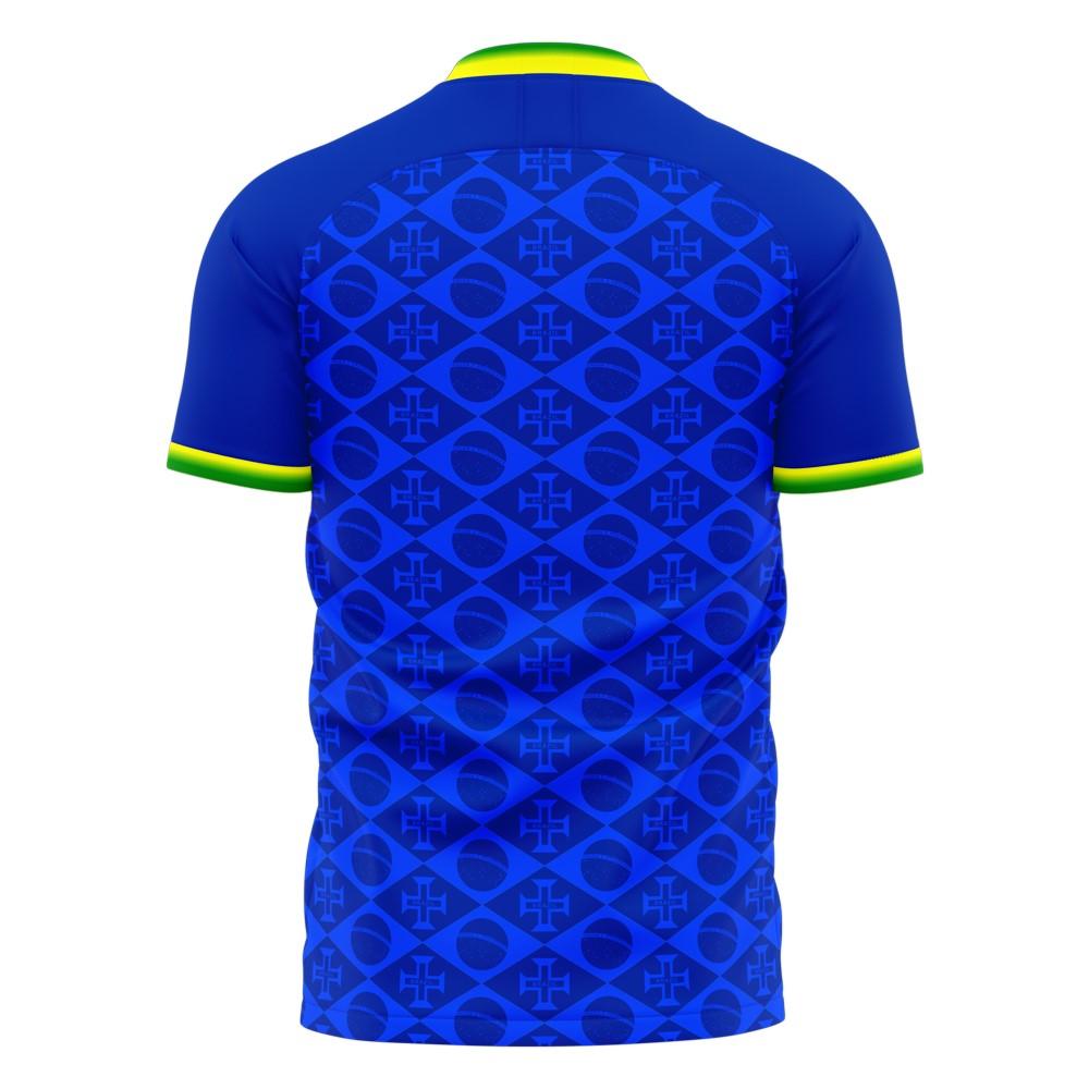 Brazil 2021-2022 Away Concept Football Kit (Fans Culture) (R CARLOS 3)