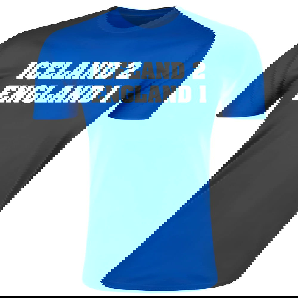 Iceland 2 England 1 T-Shirt (Blue)