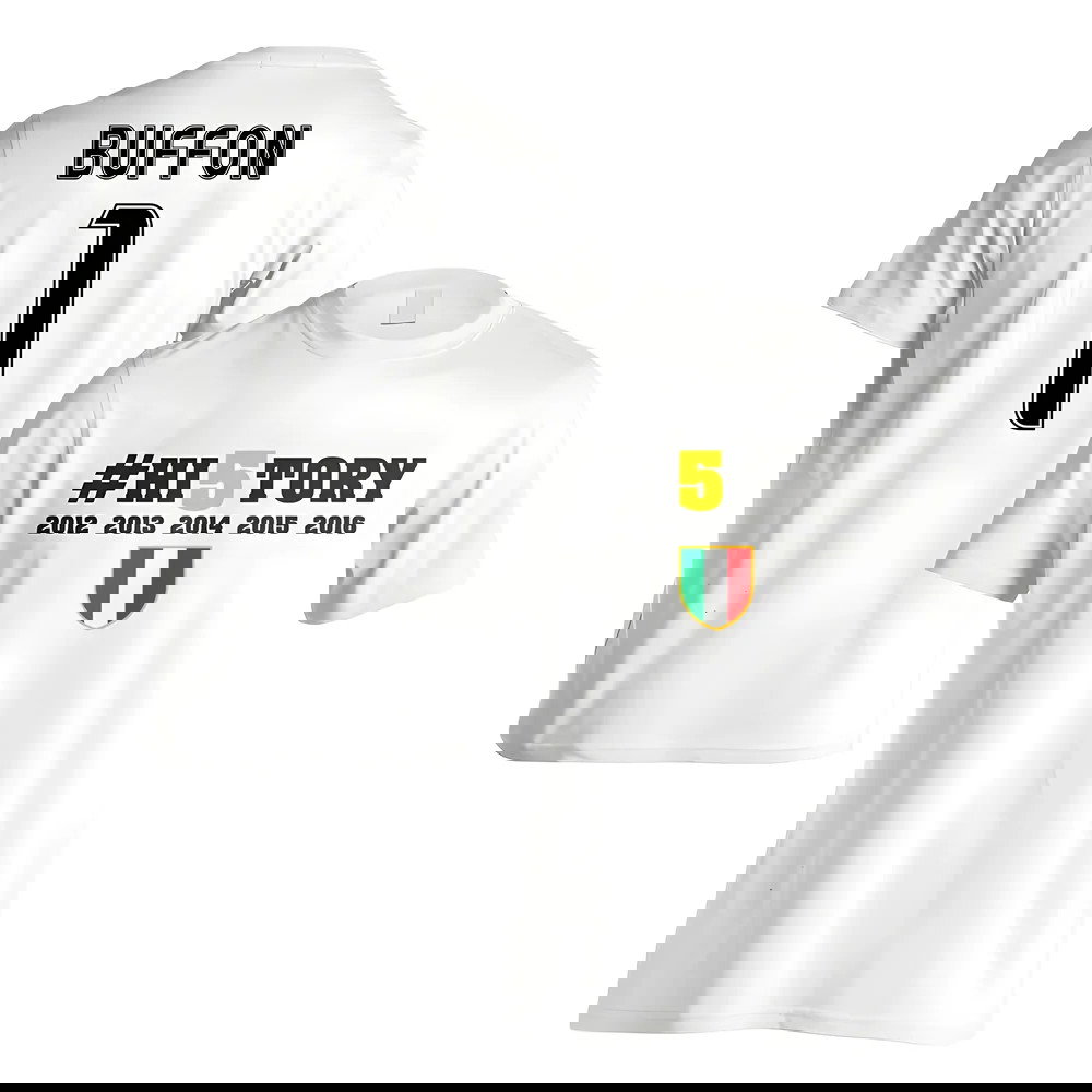 Juventus History Winners T-Shirt (Buffon 1) White - Kids