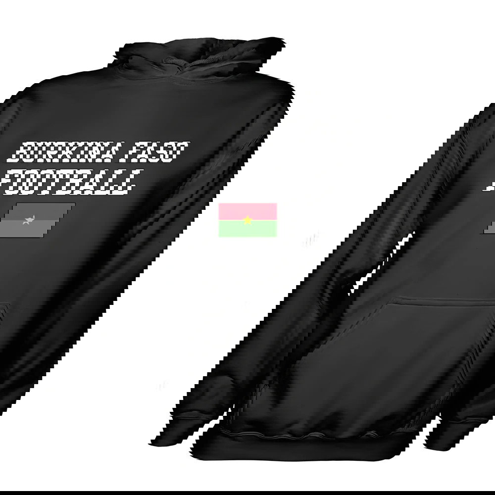Burkina Faso Football Hoodie - Black