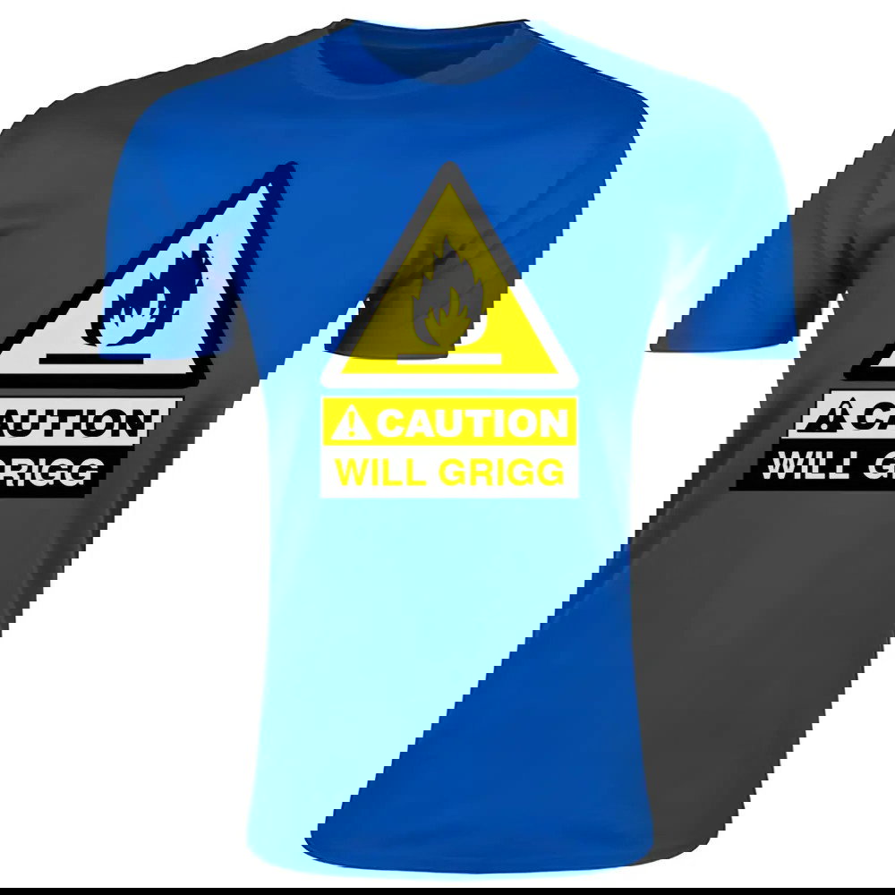 Caution Will Griggs On Fire T-Shirt (Royal) - Kids