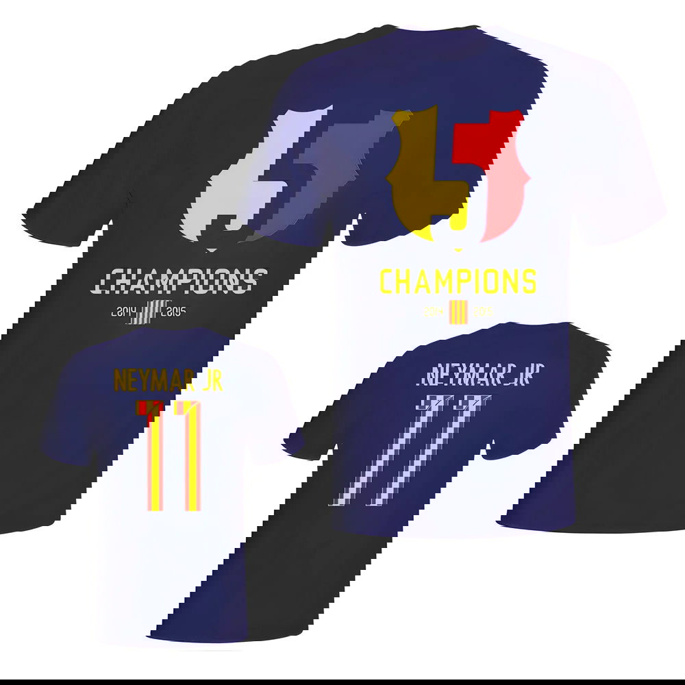 Barcelona 2015 Neymar Champions Tee (Navy)