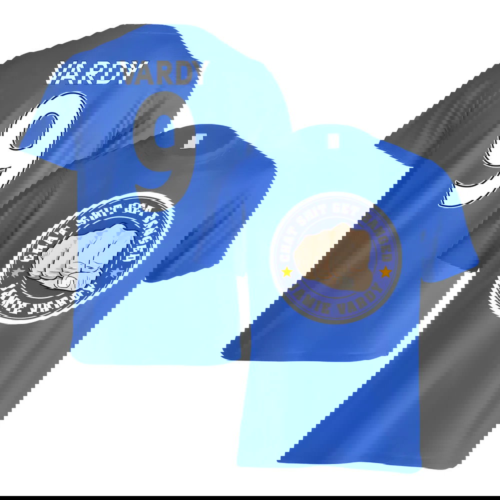 Leicester Vardy Chat Get Banged Logo T-Shirt (Vardy 9) - Blue