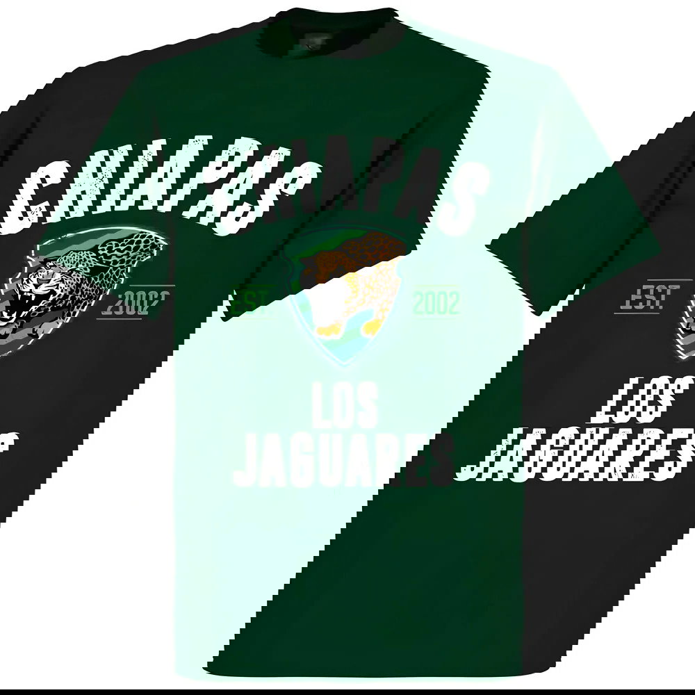 Chiapas Jaguares Established T-Shirt - Bottle Green