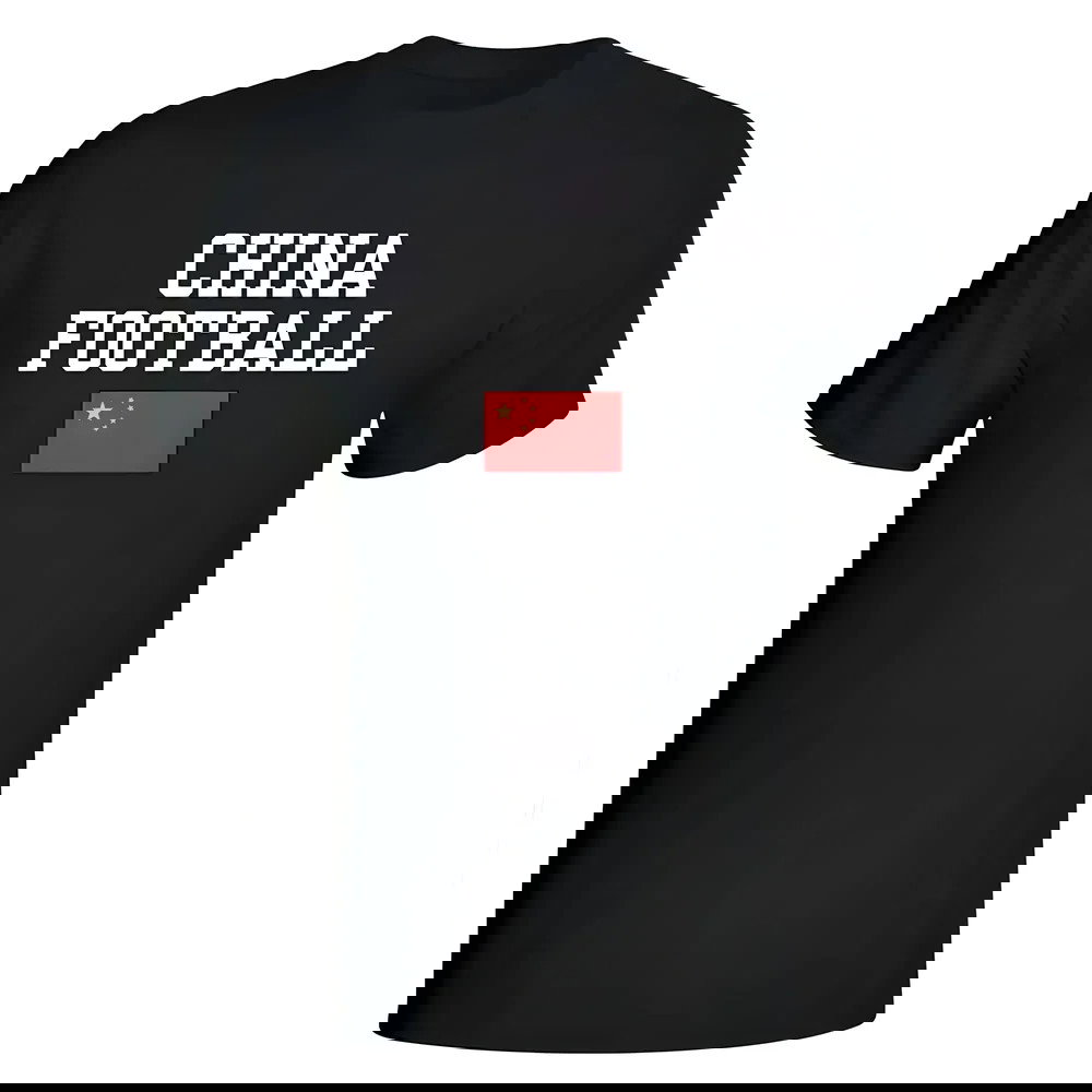 China Football T-Shirt - Black