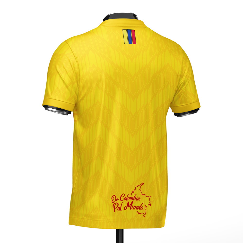Colombia DNA Yellow Concept Football Jersey (Wolvate) Adult Short Sleeve