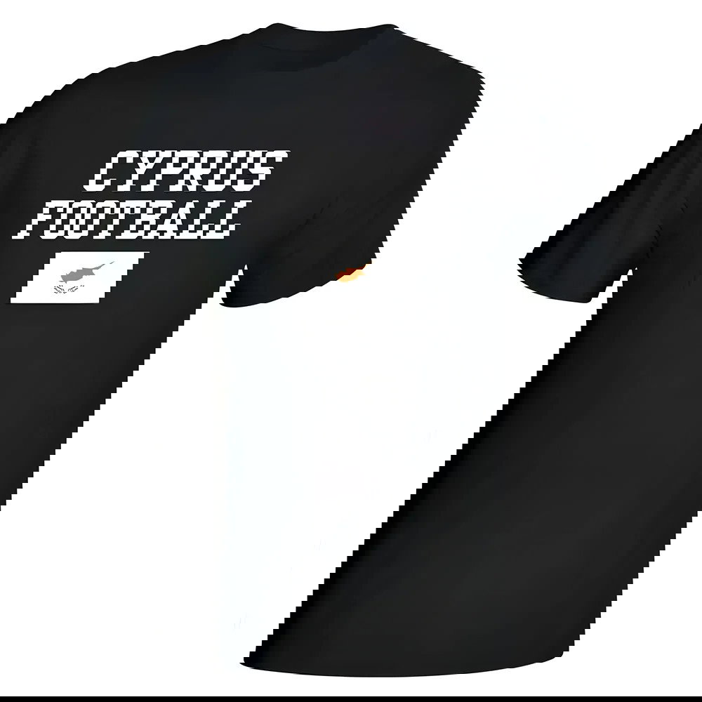 Cyprus Football T-Shirt - Black