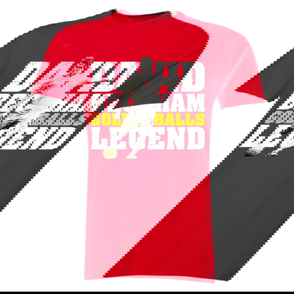 David Beckham England Legend T-Shirt (Red)