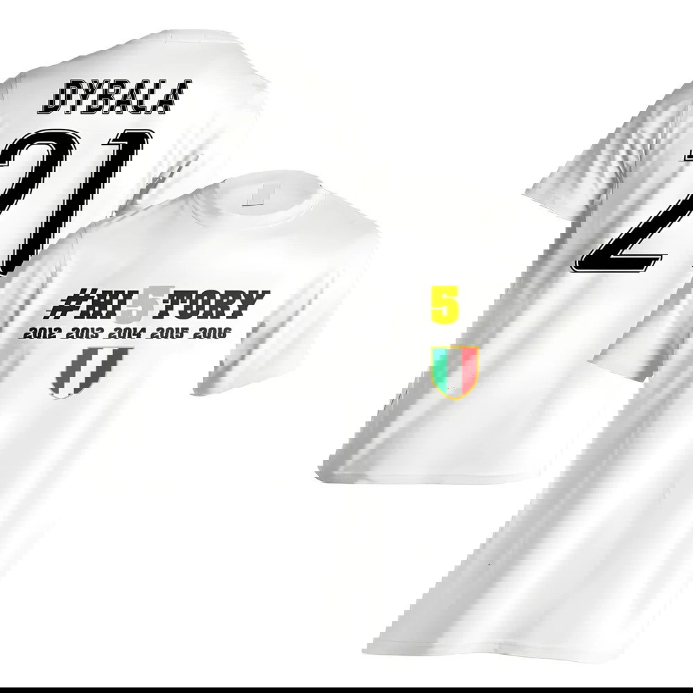 Juventus History Winners T-Shirt (Dybala 21) - White