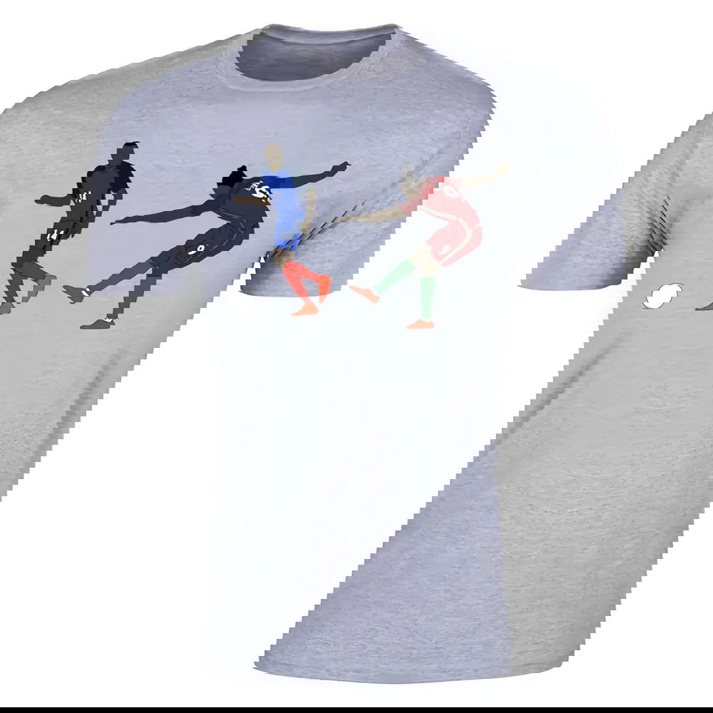 Eder Goal Euro 2016 Cartoon T-Shirt (Grey)