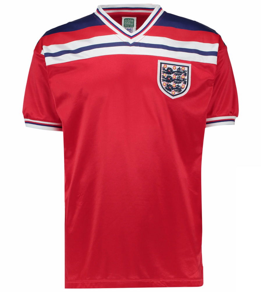 Score Draw England World Cup 1982 Away Shirt (Brooking 3)