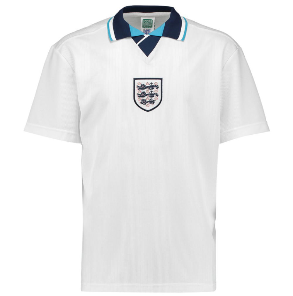 Score Draw England Euro 1996 Home Shirt (Gascoigne 8)