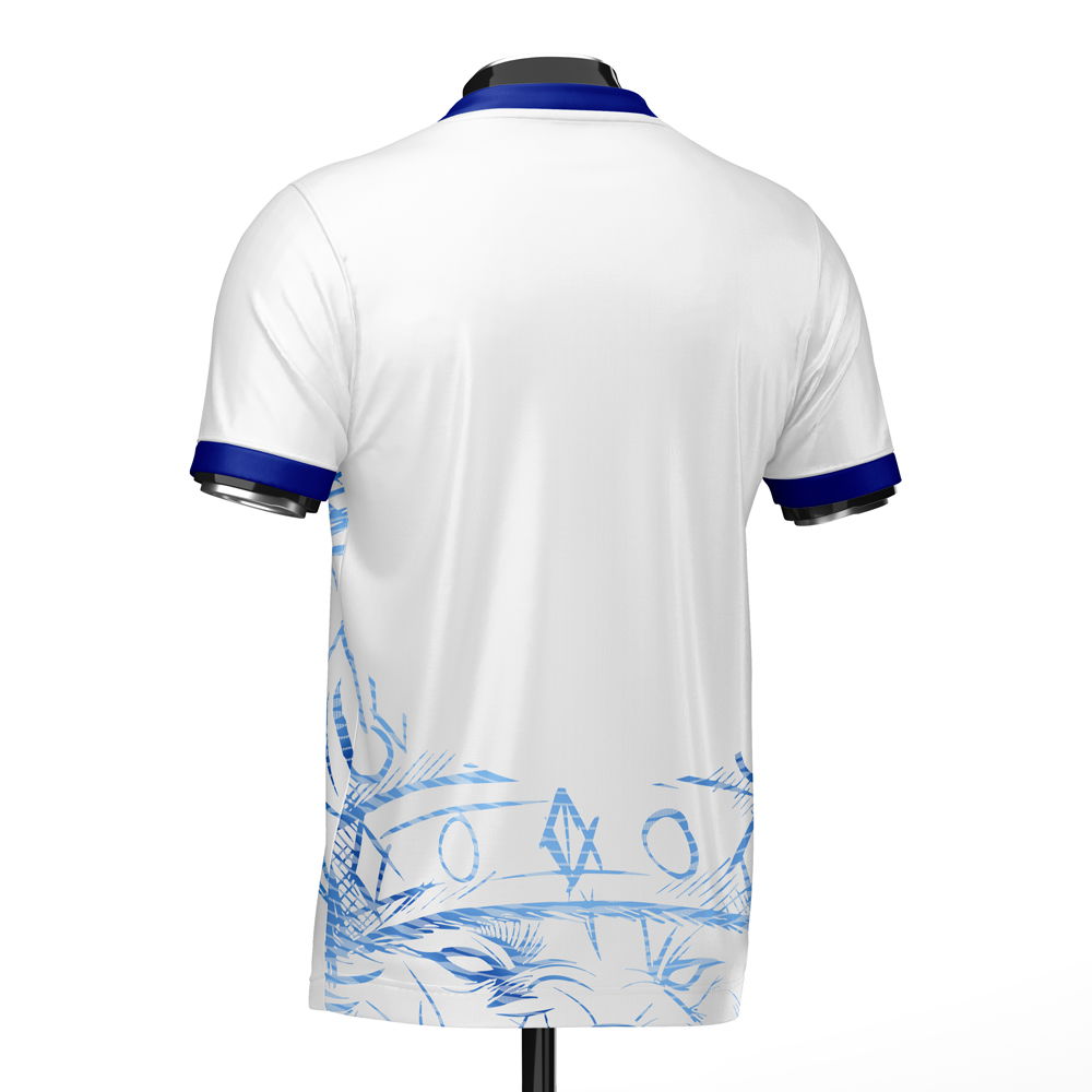 England Heritage Football Jersey White/Blue (Wolvate) Adult Short Sleeve