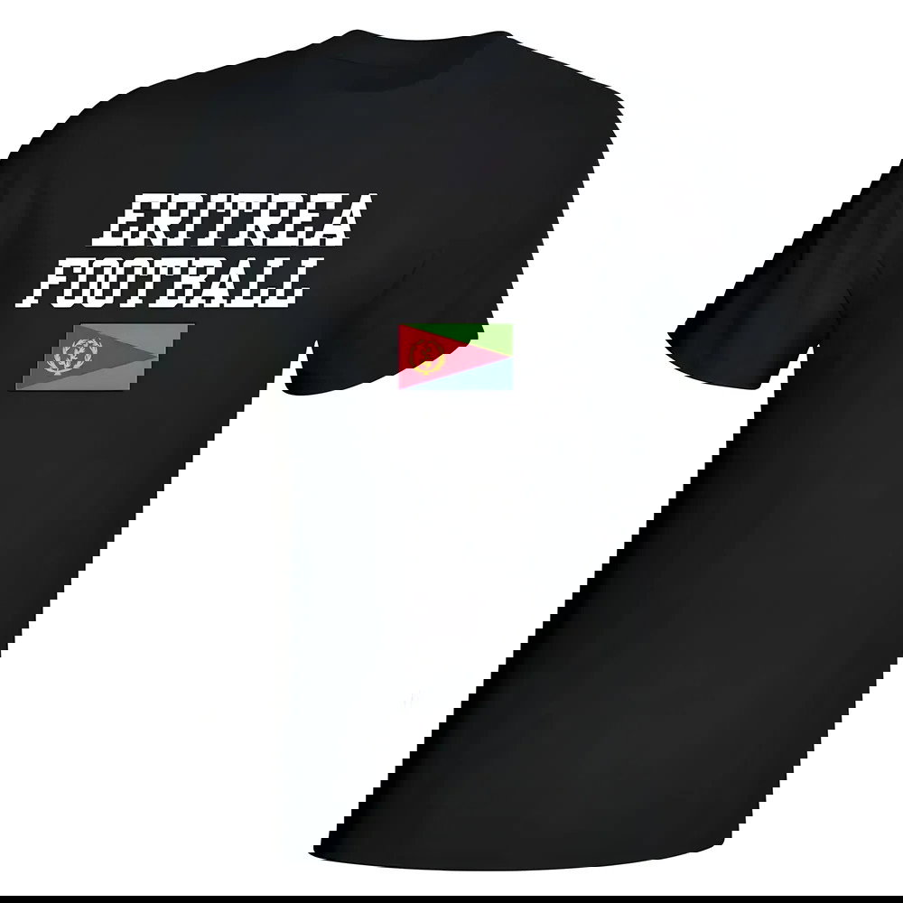 Eritrea Football T-Shirt - Black