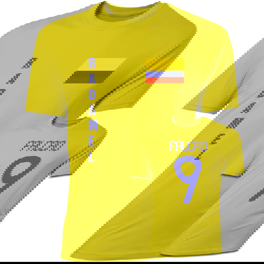 Radamel Falcao Colombia Flag T-Shirt (Yellow)