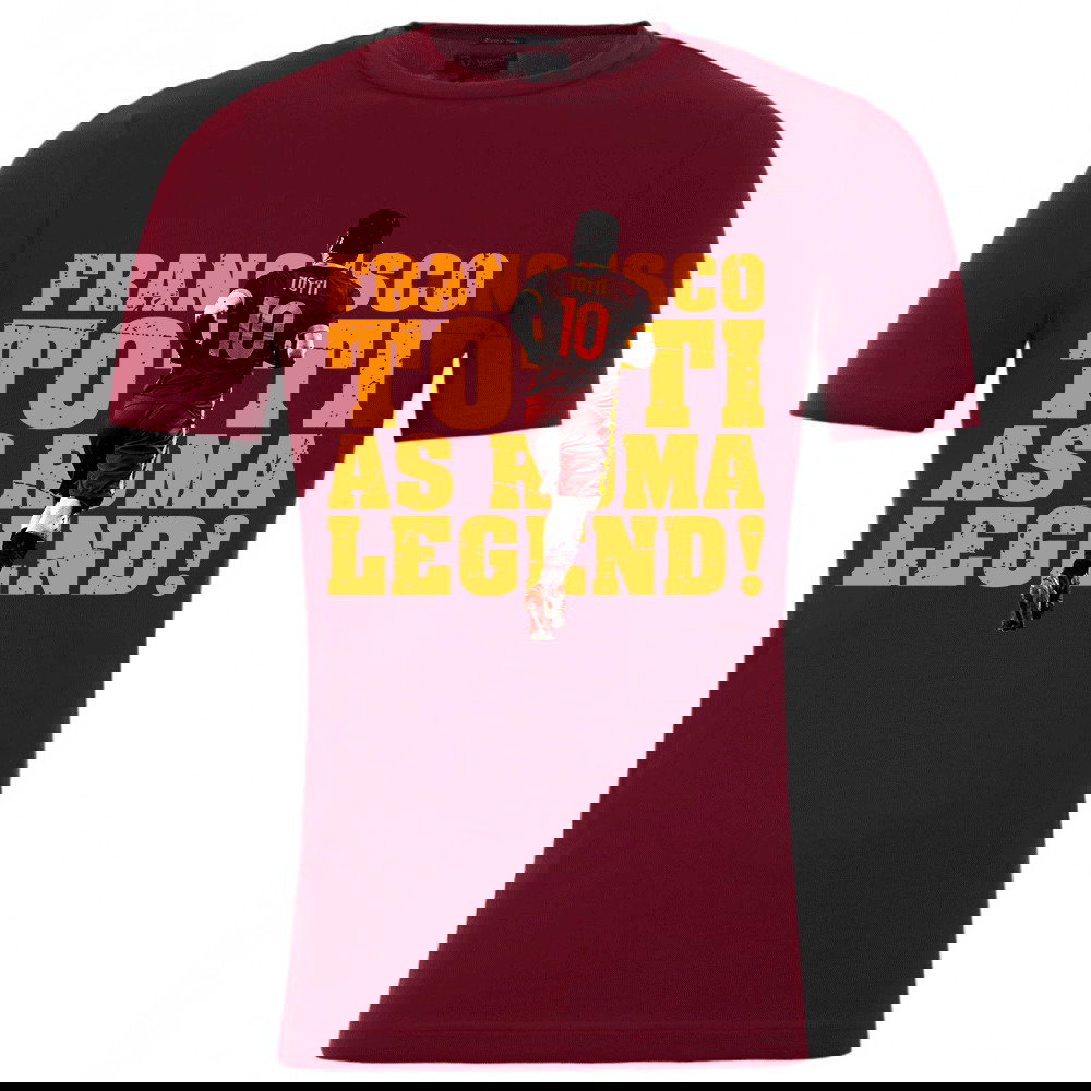Francesco Totti Roma Legend T-Shirt (Burgundy)