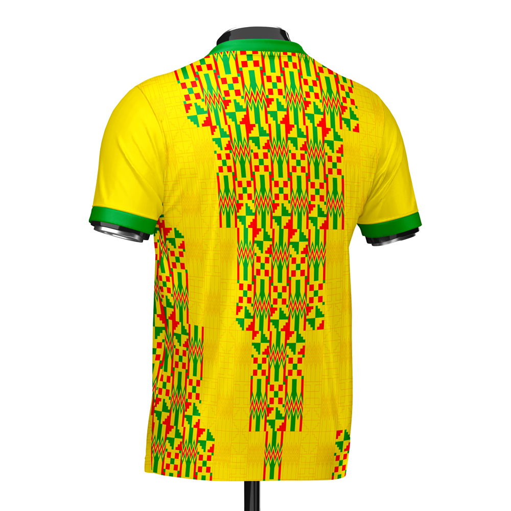 Ghana Heritage Football Jersey (Wolvate) Adult Short Sleeve