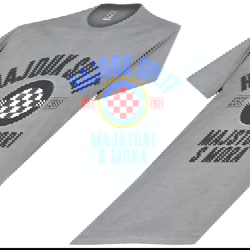 Hajduk Split Established T-Shirt - Grey