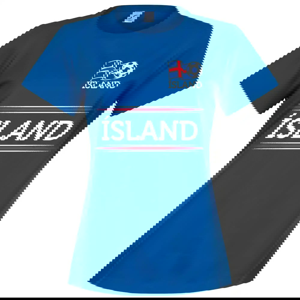 Iceland Team Womens T-Shirt - Royal