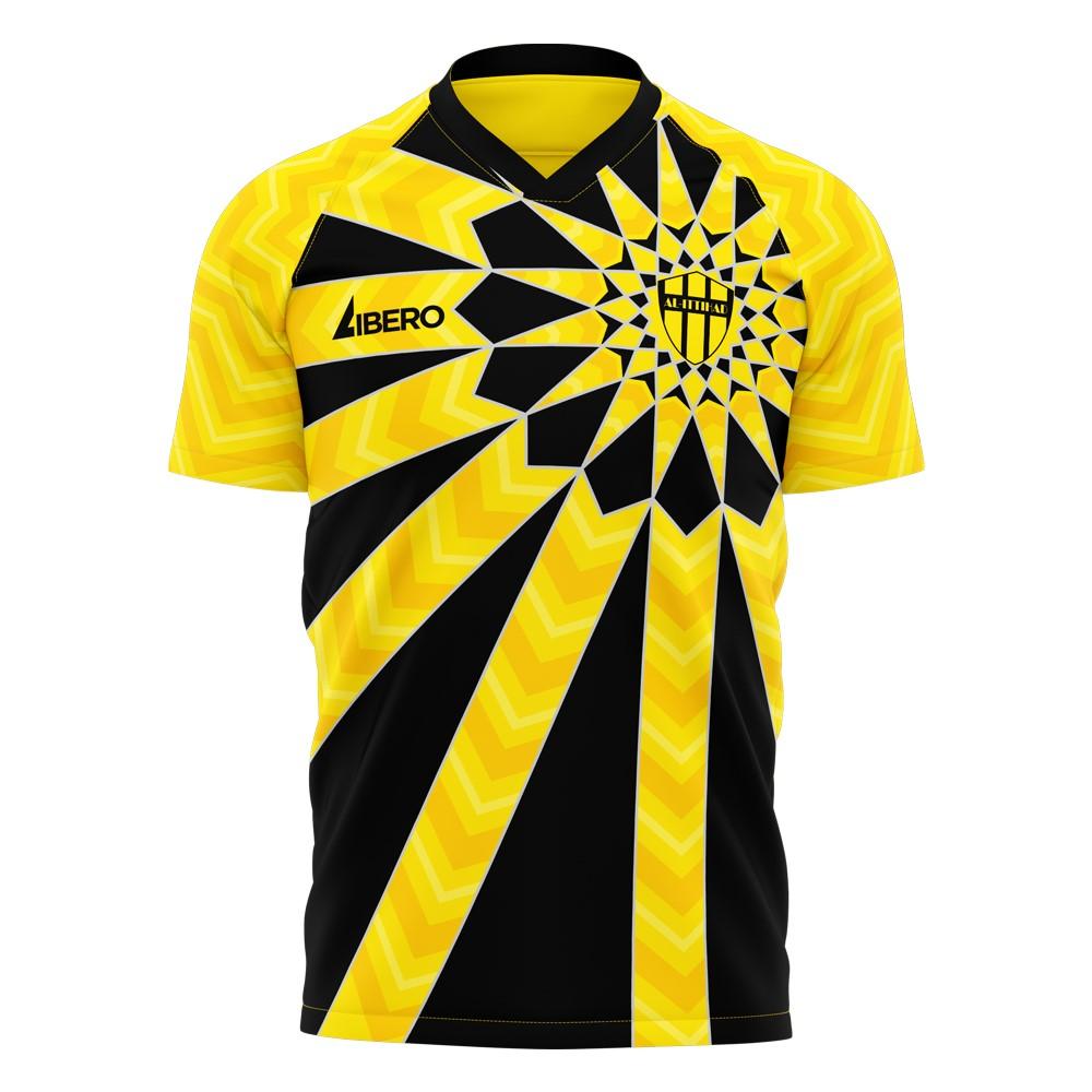  Al-Ittihad 2025-2026 Home Concept Football Kit (Libero) - Kids (Long Sleeve) (Benzema 9)