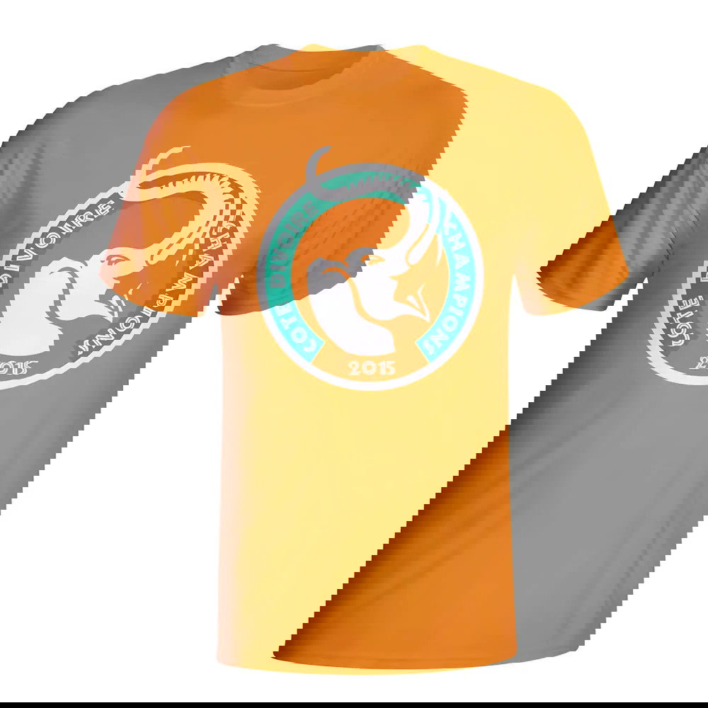 Ivory Coast 2015 African Nation Winners Tee (Orange)