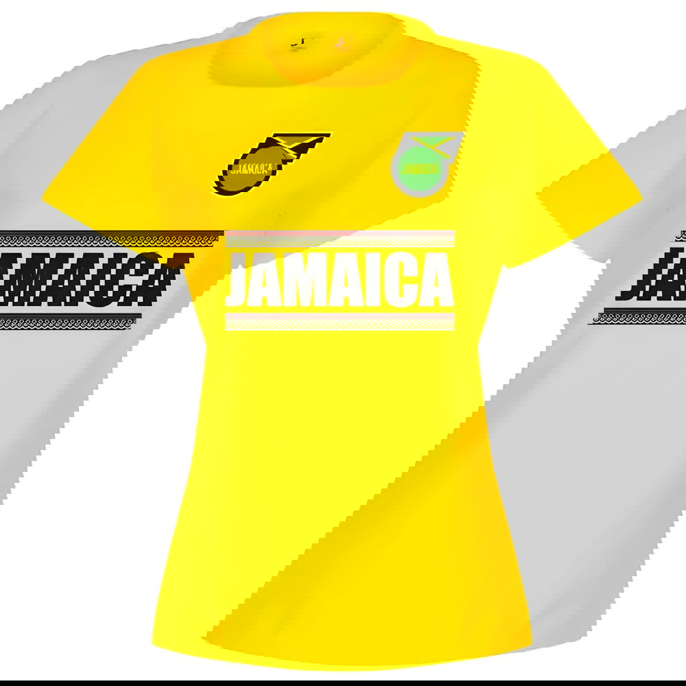 Jamaica Team Womens T-Shirt - Yellow