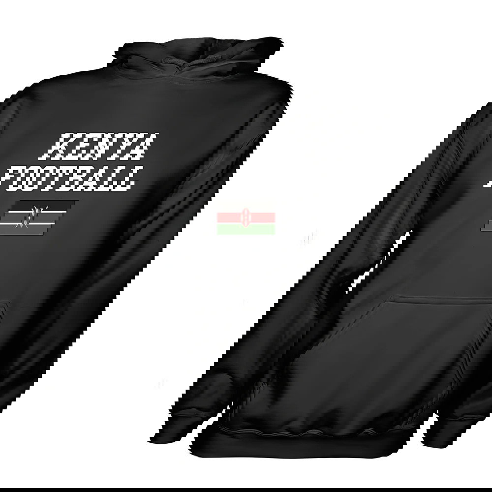 Kenya Football Hoodie - Black