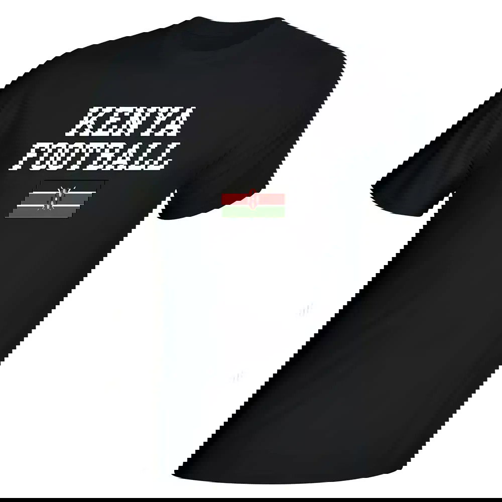 Kenya Football T-Shirt - Black