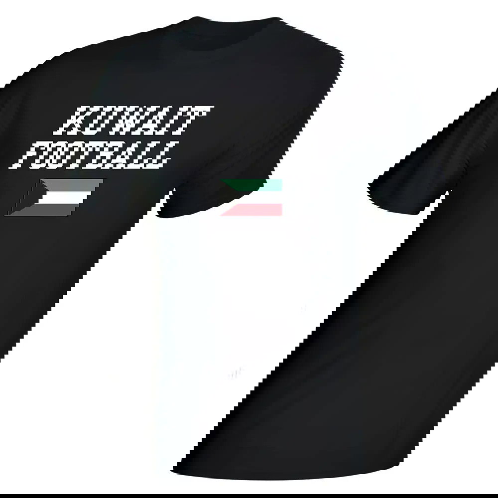 Kuwait Football T-Shirt - Black