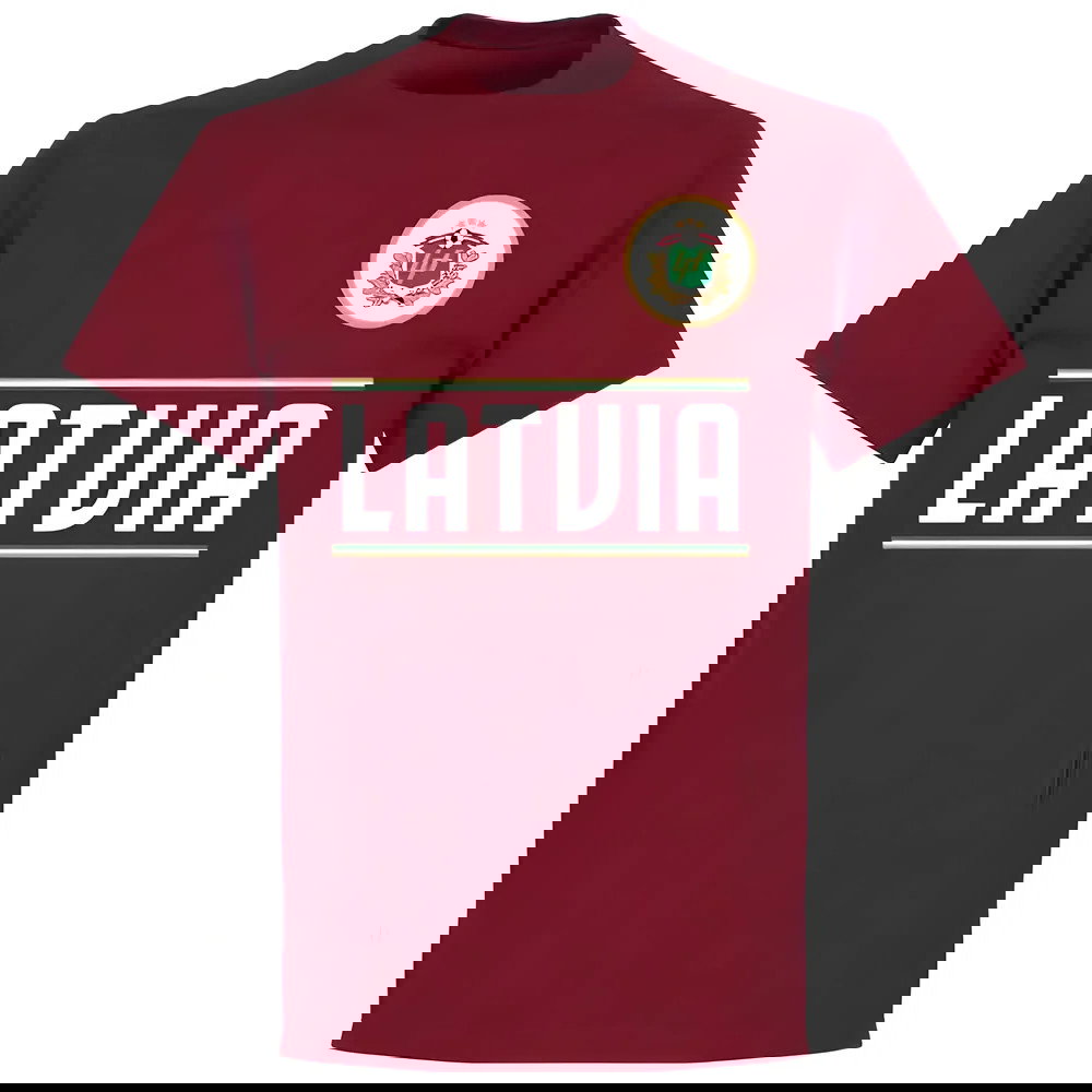 Latvia Team T-Shirt - Maroon
