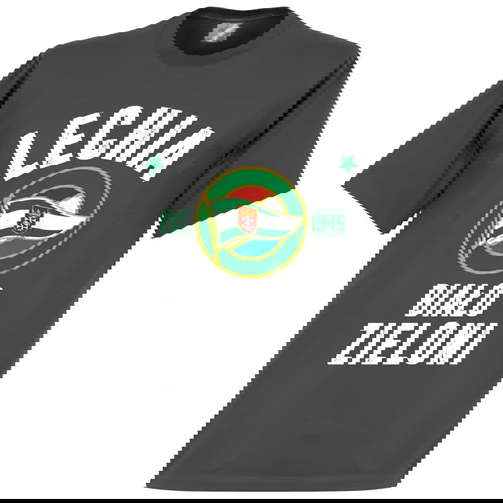 Lechia Gdansk Established T-Shirt - Dark Grey