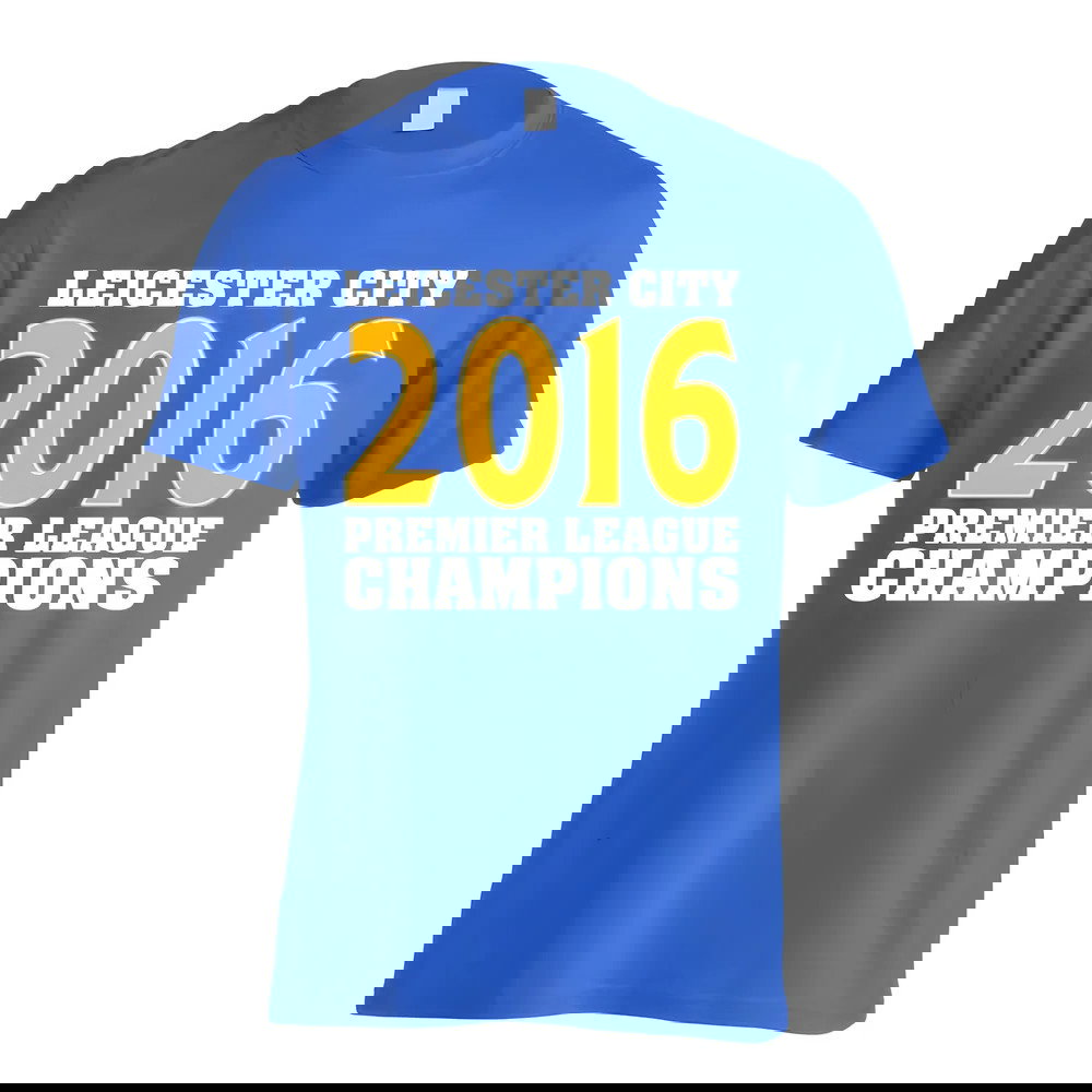 Leicester City 2016 Premier League Champions T-Shirt (Blue) - Kids