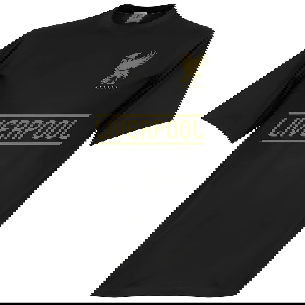 Liverpool Team T-Shirt - Black/Gold