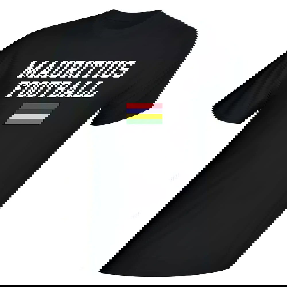 Mauritius Football T-Shirt - Black