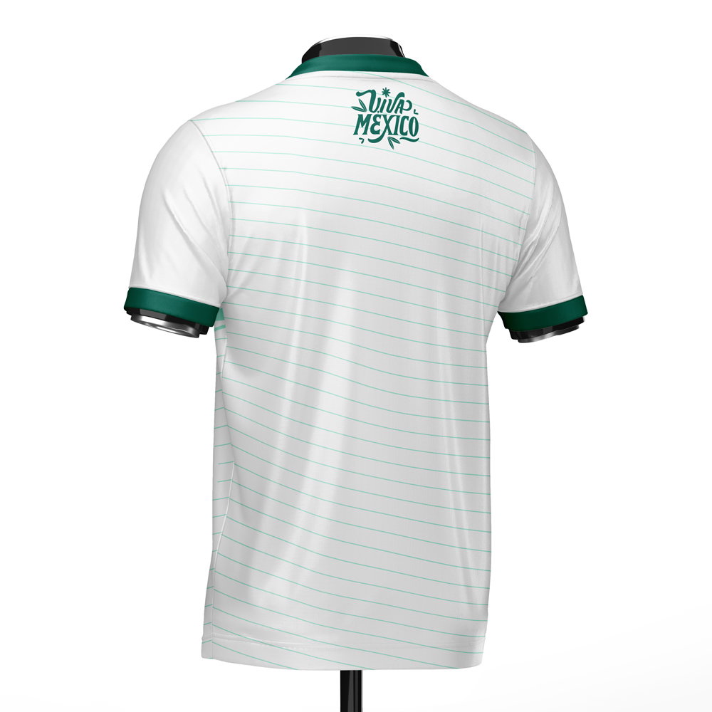 Mexico DNA White Concept Football Jersey (Wolvate) Adult Short Sleeve