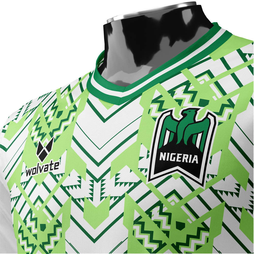 Nigeria DNA Concept Football Jersey (Wolvate) Adult Short Sleeve