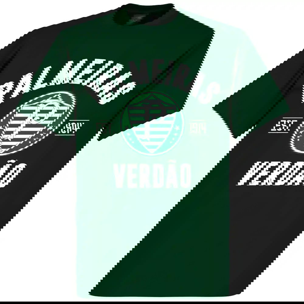 Palmeiras Established T-Shirt - Bottle Green