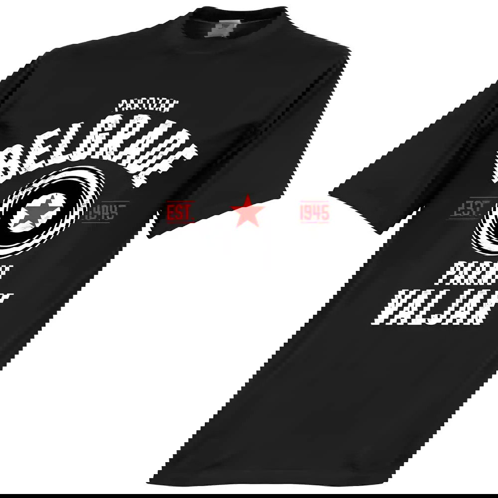 Partizan Belgrade Established T-Shirt - Black