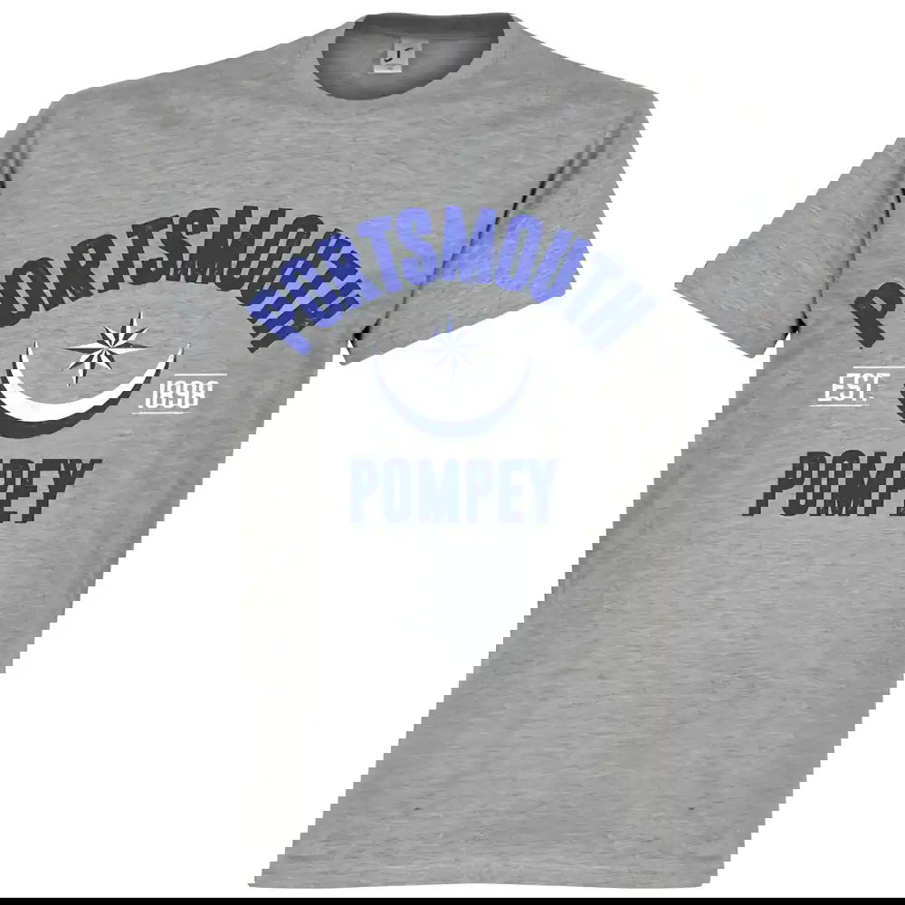 Portsmouth Established T-Shirt - Grey
