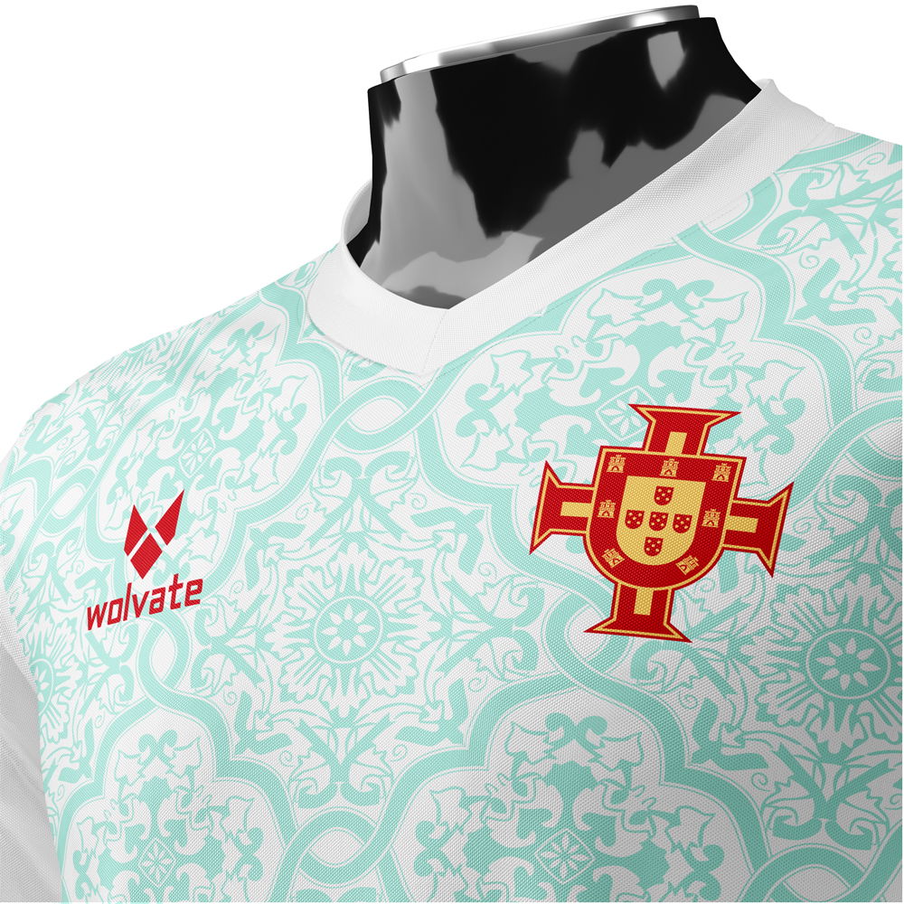 Portugal Heritage Football Jersey (Wolvate) Adult Short Sleeve