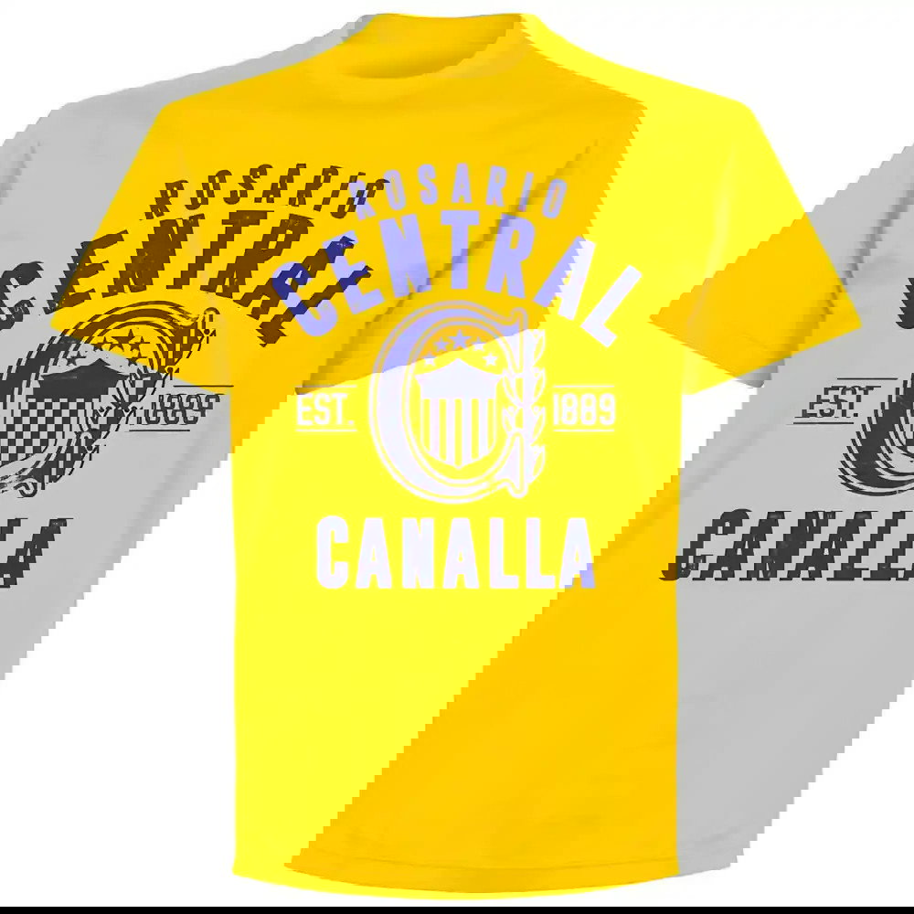 Rosario Central Established T-Shirt - Yellow